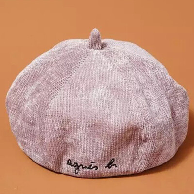 

New Korean hat children autumn&winter subalphabet beret fashion sweet octagonal hat 100 pumpkin hat