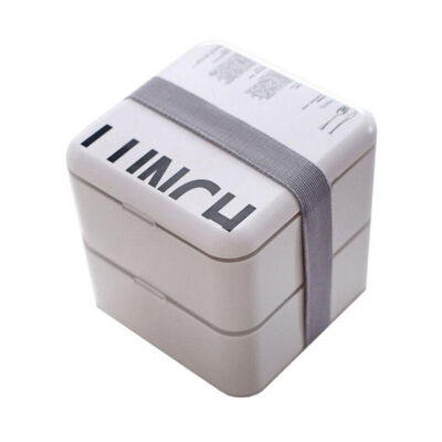 

Healthy Material Lunch Box 2 Layer Bento Boxes Microwave Dinnerware Food Storage Container Lunchbox