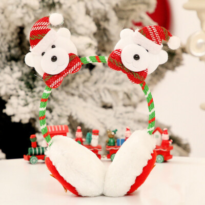 

〖Follure〗Christmas Santa Snowman Deer Bear Earmuffs Headband Ear Warmers Kid Adult GIFT