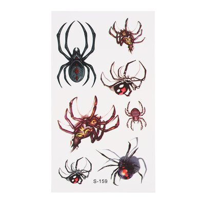 

Fashion Waterproof Animal Tattoo Stickers Wolf Spider Owl Cat Horse Fawn Body Art Tattoo Pattern