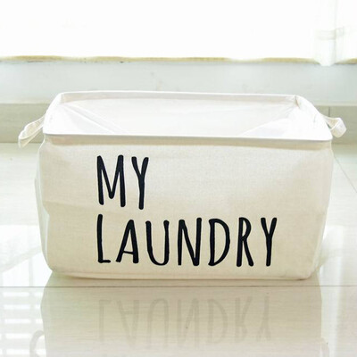 

〖Follure〗Cotton Linen Waterproof PE Coating Storage Basket Sundries Storage Box