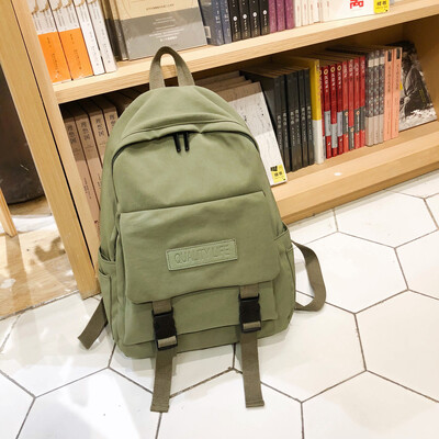 

Tailored Student Bag Female Fresh Literary Shoulder Bag Canvas Computer Bag Travel Bag