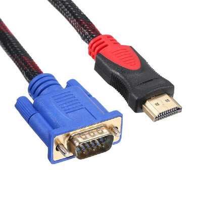 

HD to VGA Adapter 1080P Video Converter Connector Cable with Braided Jacket for PC Laptop TV Projector 15m492ft