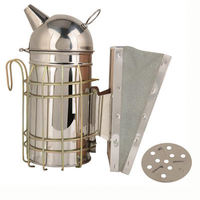 

Greensen Stainless Steel Beehive Smoker with Heat Shield Beekeeping Equipment