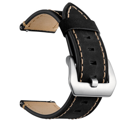 

〖Follure〗Leather Watch Band Wrist Straps Bracelet for Amazfit Stratos Watch 22S 22mm
