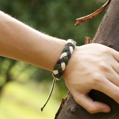 

Simple Handmade Woven Hemp Rope Colorful Bracelet Fashion Jewelry Wholesale Korean Style New Creative Bracelet Adjustable
