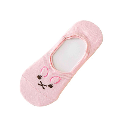 

1 Pair Girl Cute Non-Slip Boat Loafer Cotton Invisible Low Cut No Show Socks New