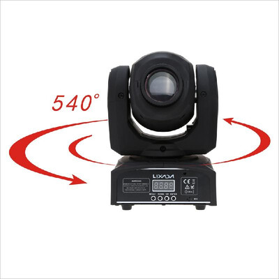 

Lixada DMX-512 Mini Moving Head Light 8 Color Changings LED Stage Light with Shapes Automatic Professional 911 Channel Party Disc