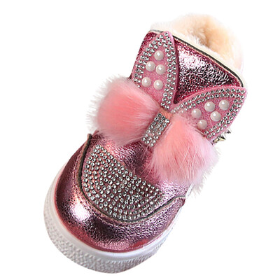 

Children Toddler Baby Bunny Ears Sneaker Girls Warm Soft Anti-slip Single Shoes