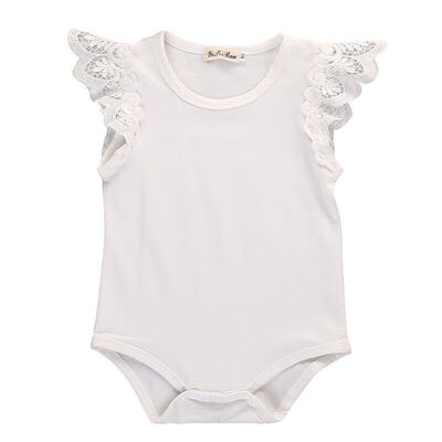 

SUNSIOM Newborn Infant Baby Girls Lace Romper Bodysuit Jumpsuit Outfits Sunsuit Clothes