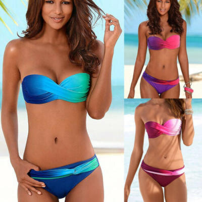 

US Womens Bikini Set Bandage Push-Up Padded Swimwear Swimsuit Bathing Brazilian