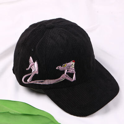 

Korean Uzzang Soft Girl Wind Pink Panther Corduroy Womens Baseball Cap Duck Tongue Cap Autumn&Winter Sunshade Cap Hip Hop Cap