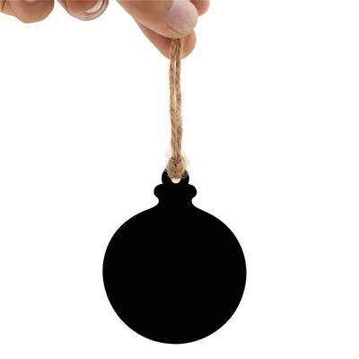 

MDF Double-sided Blackboard Hemp Rope Christmas Decoration