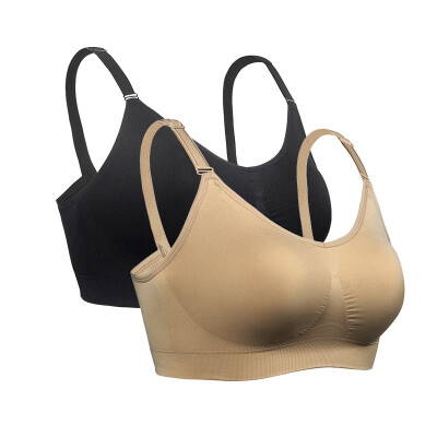 

iLoveSIA Nursing Bra Breathable Anti-Hit Hammer Full Cup No Trace Breastfeeding Bra-2P-70465636