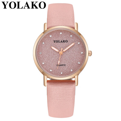 

YOLAKO Women Quartz watch Famous Luxury Female Clock Ladies Wristwatches Quartz-watch Montre Femme Relogio Feminino Hot Sale 533