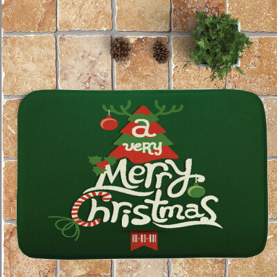 

Tailored Merry Christmas Welcome Doormats Indoor Home Carpets Decor 40x60CM