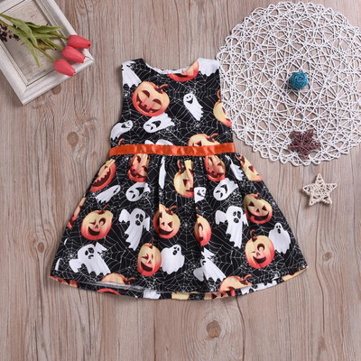 

Children Kids Girls Spring Autumn Casual Cartoon Long Sleeves Printed Dress