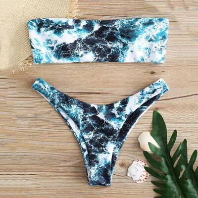 

Saidsome Womens Bikini Star Print Two Piece Swimsuit Pushups Swimwear Beachwear