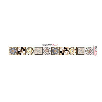 

〖Follure〗20 x 300cm Home Bathroom Kitchen Wall Decor Tile Sticker Backsplash Wallpaper