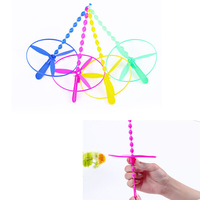 

YIWULA 40pcs Plastic Bamboo Dragonfly Propeller Outdoor Toy Children Kids Gift Flying