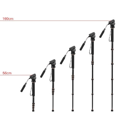 

Andoer TP-188 160cm63" Extendable Aluminum Alloy Monopod Unipod w Fluid Head Max Load 8kg for Canon Nikon Sony DSLR Camera