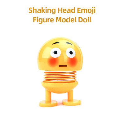 

Car Ornaments Creative Expression Dolls Shaking Head Emoji Figure Model Doll Decoration Gifts