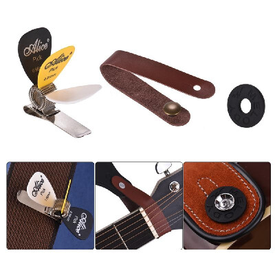 

Guitar Accessory Kit Acoustic Guitar Neck Strap Guitar Strap Rubber Lock Guitar Picks Holder Clip 3pcs Guitar PicksRandom C