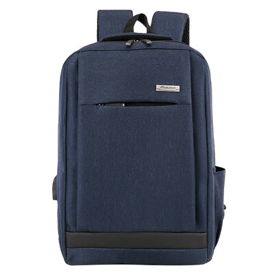 

Women Men Ladies Girl Solid Business Shoulder Backpack With USB Interface Bag
