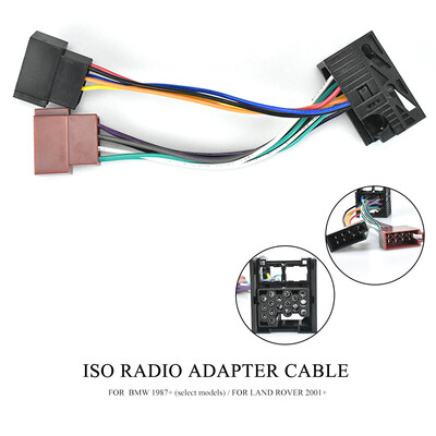 

12-103 ISO Radio Adapter for BMW for LAND for ROVER for MINI Wiring Harness Connector Lead Loom Cable Plug Adaptor Stereo