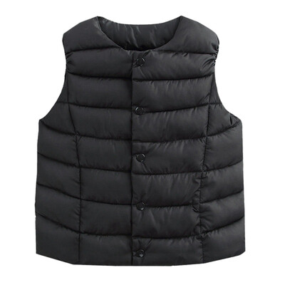 

Kids Winter Vest Children Girls Floral Pattern Jacket Winter Baby Boys Warm Outerwear Coats Children Outfits