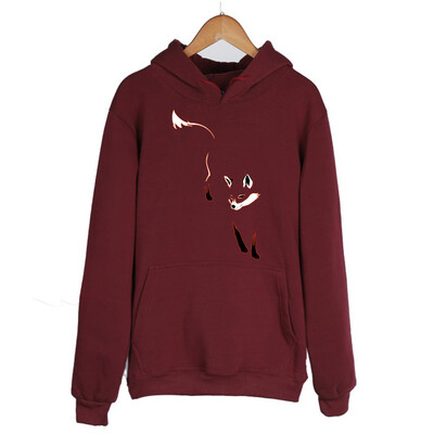 

Tailored Women Print Loose Long Sleeve Top Pullover Hooded Cap Sweatshirt Blouse