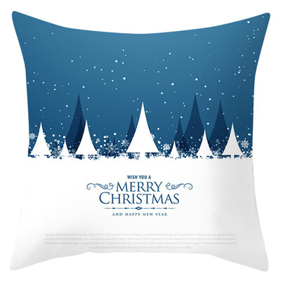 

Tailored Christmas Series Home Decor Polyester Peach Skin Pillow Case 18x18in