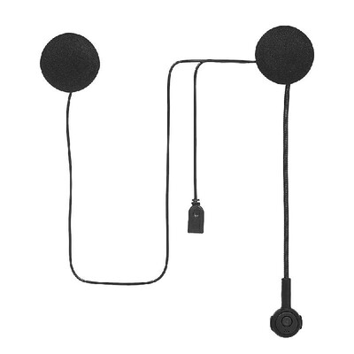 

Motorcycle Helmet Headset Bluetooth intercom Heaphones Wireless Helmet Earphone Hands free with Microphone Music Call Control Blac
