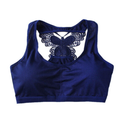 

Women fashion Top Bra Padded Underwear Butterfly Back Quick Dry Seamless