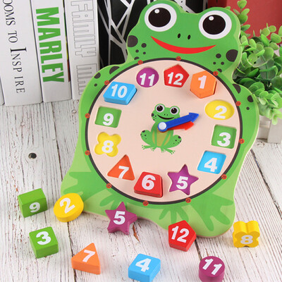 

Tailored Animal Wooden Clock Puzzle 12 Numbers Match Child Early Educational Toy Gifts BU