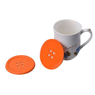 

Gobestart 4pcs Cup Silicone Button Cup Cushion Holder Drink Placemat Mat