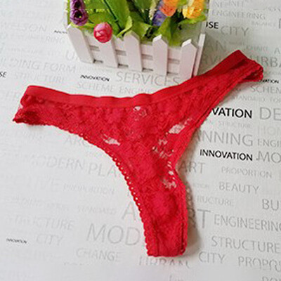 

Womens Sexy Sheer Lace G-string Briefs Panties Thong Low Waist Lingerie Knickers