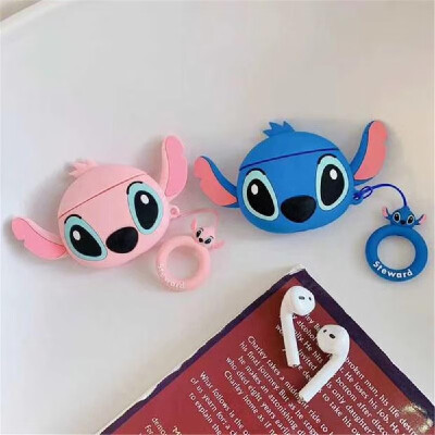 

Portable Cute Cartoon 3D Pink Monkey Clamshell-Type Silica Gel Earphone Sleeve For 12 Generation Rechargeable Airpods