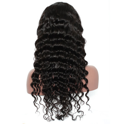 

Dolago virgin Loose Wave 360 Lace Frontal Wig Pre Plucked With Baby Hair 180 Density indian Lace Front Human Hair Wigs