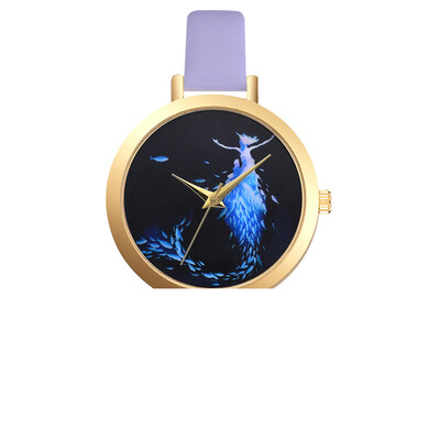 

Womens Watches Simple Creative Disc Ladies Quartz Movement Wristwatch Solid Color Leather Strap Clock Casual Montre Femme