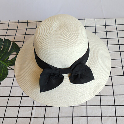 

Sun Lis Japanese Sunshade Fishermans Cap Pure Colour Foldable Butterfly Tie Straw Cap Small Fresh Sun Cap Nuxia