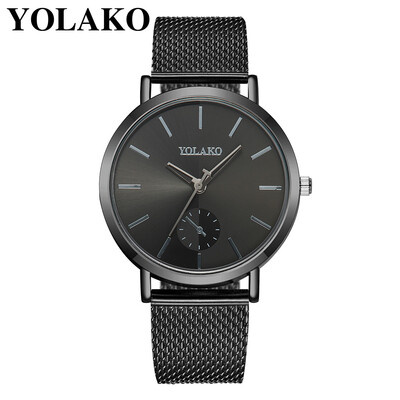 

RM YOLAKO Womens Casual Quartz Plastic Leather Band Watch Analog Wrist Watch