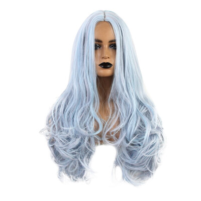 

Gobestart European And American Womens Fashion Part Of The Long Wavy Hair Wig