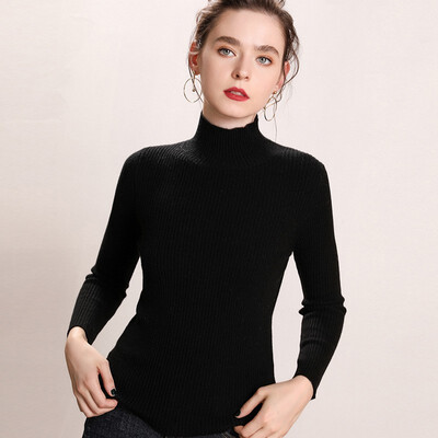 

QIANMUCHUN Womens Cashmere Bottoming Shirt Fashion 5874