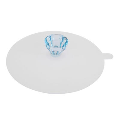 

1pc Dustproof Silicone Acrylic Diamond Cup Lid Thermal Insulation Cup Cover