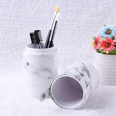 

Travel PU Marbling Makeup Brushes Pen Holder Storage Cosmetic Case Box
