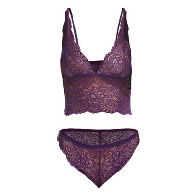 

Toponeto Women Sexy Lace Bra&Panty Set Bralette Lingerie Lace Babydoll Bodysuit