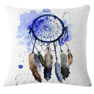 

〖Follure〗Dream Catcher Cotton Linen Cushion Cover Pillow Case Home Sofa Bed Car Decor A