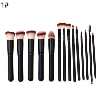 

14Pcs Dual Color Foundation Concealer Eyeshadow Face Eye Makeup Brushes Set