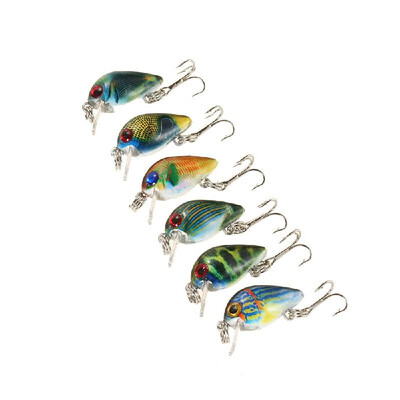 

Lixada 6 PCS 25cm 27g Mini Crank Bait Set Plastic Fishing Lure Swim Bait Artificial Bait Fishing Tackle Treble Hook